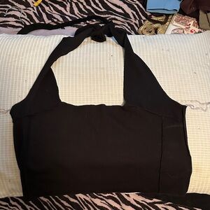 Cotton On Black Crop Top